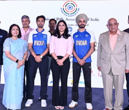 NRAI felicitates history-making Indian Olympic shooting squad