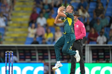 Hazlewood ruled out of Scotland T20Is with calf strain, Meredith named replacement