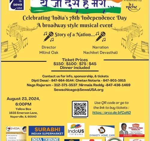 Sewa International to host fundraising gala featuring Broadway-style musical for India’s Independence Day