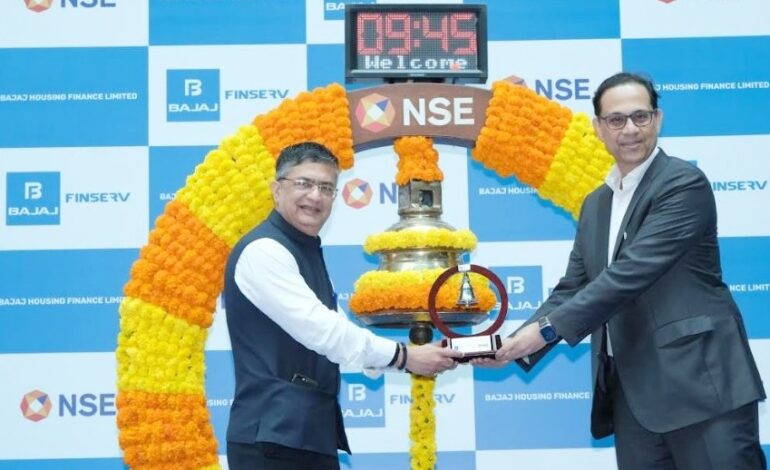 Bajaj Housing Finance Makes Debut at ₹150, Trading at 114% Premium Over Issue Price