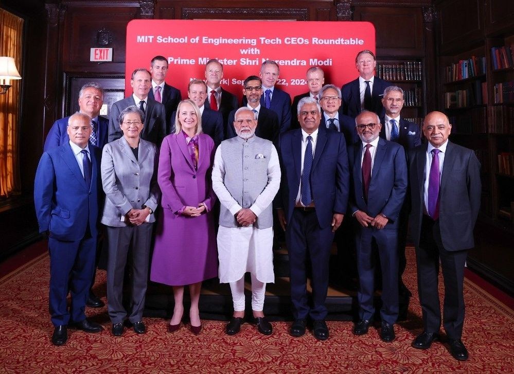 PM Modi interacts with Leading Tech CEOs, Showcases India’s Technological Advancements