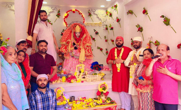 माँ भगवती शारदीय नवरात्रे 108 ज्योतियों के साथ उत्सव का शुभारंभ: अमन जैन, ऋषि जैन, अनुज मदान