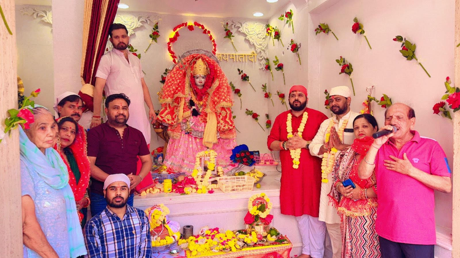 माँ भगवती शारदीय नवरात्रे 108 ज्योतियों के साथ उत्सव का शुभारंभ: अमन जैन, ऋषि जैन, अनुज मदान