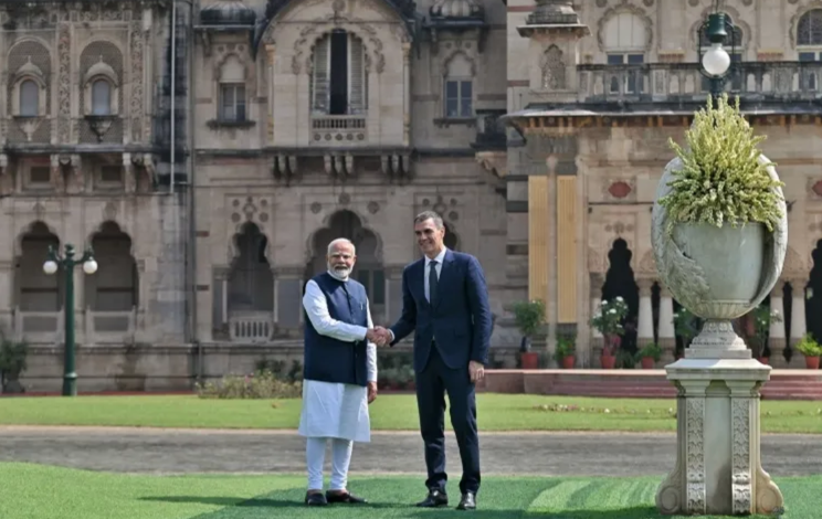 PM Modi, Spanish Prez pledge to enhance partnership in bilateral talks, held at Laxmi Vilas Palace