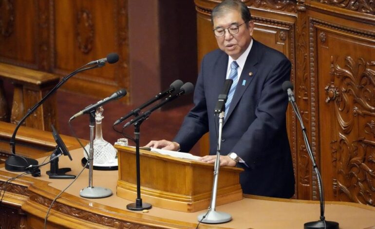 Japanese PM pledges cross-party coordination in parliament to achieve policies