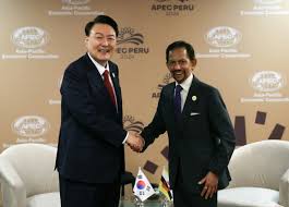 South Korean prez meets Sultan of Brunei to boost bilateral ties