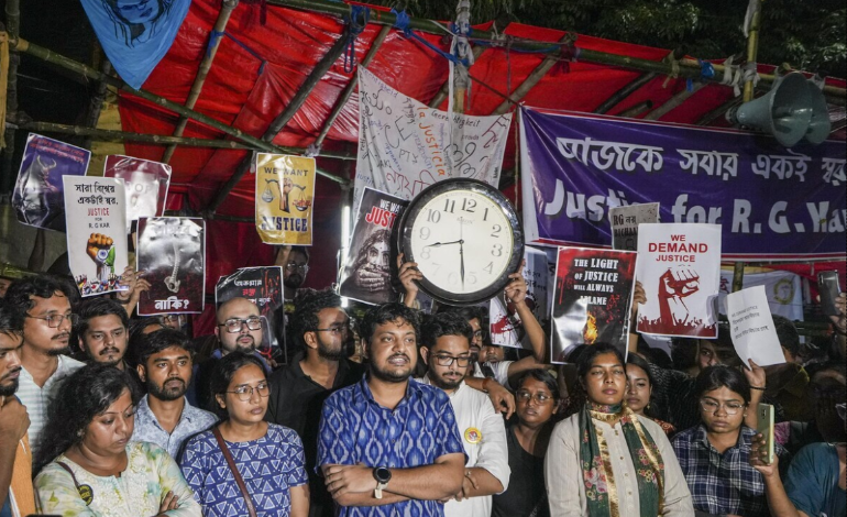 Day-long protests in Kolkata over bail granted to Ghosh and Mondal in RG Kar case