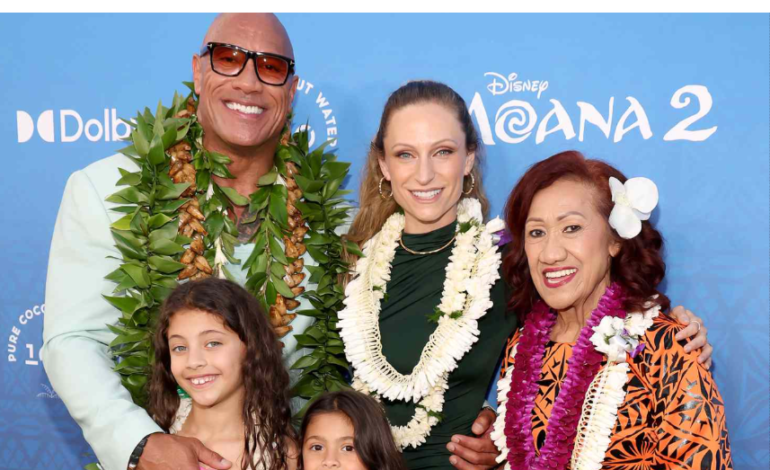 Dwayne Johnson surprises his daughters with painted toenails