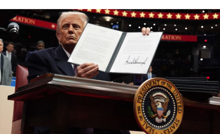 Trump administration sued on day 1 over order aiming to end birthright citizenship