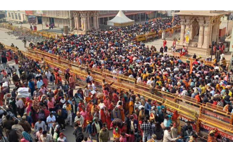 Huge influx of devotees in Ayodhya on Mauni Amavasya; over 50 lakh pilgrims visit holy city in 72 hours