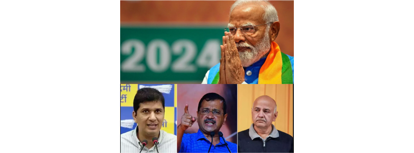 BJP’s Delhi domination: AAP routed as Kejriwal, Sisodia, Jain, Bhardwaj fall