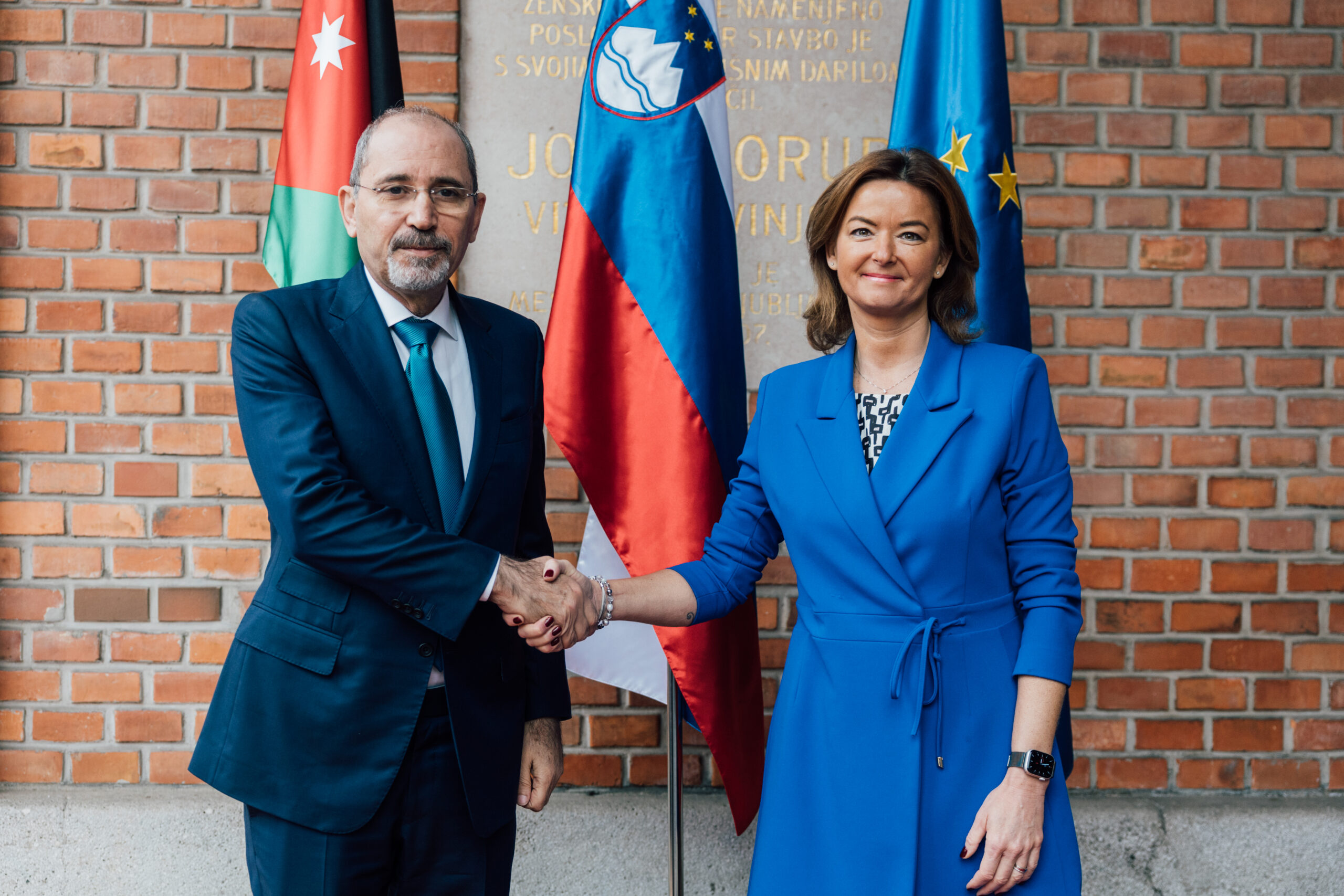 Jordan and Slovenia call for solidifying Gaza ceasefire and boosting humanitarian aid