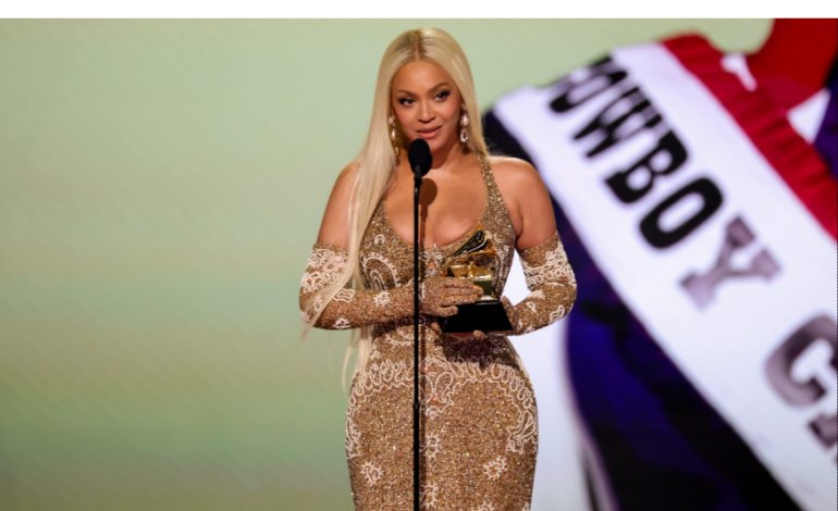 Beyoncé ‘very honored’ as she wins Album of the Year Grammy for the first time