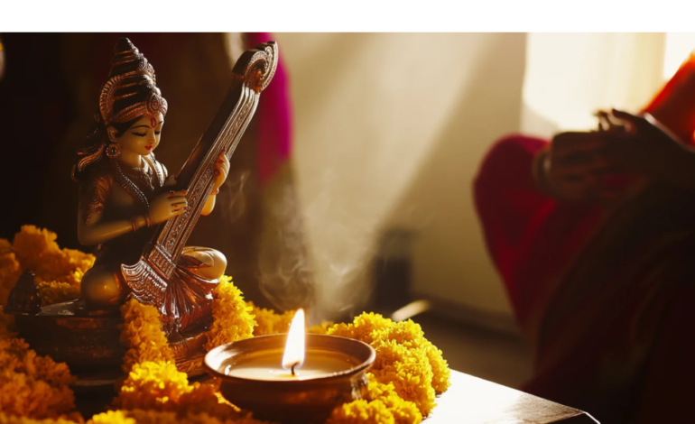 Hindu Community in Chicagoland celebrates Basant Panchami with devotion and enthusiasm