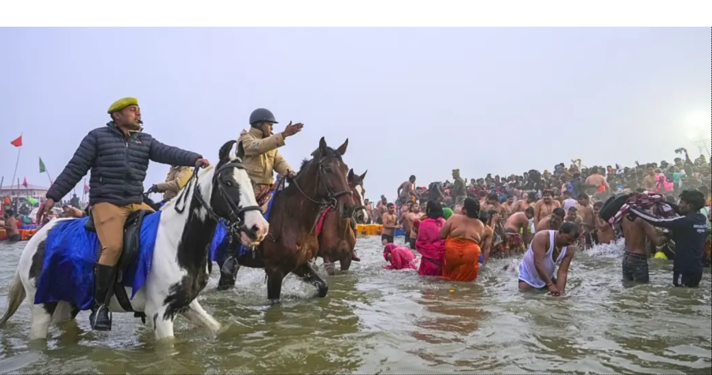 Devotees take holy dip at Triveni Sangam on 30th day of Maha Kumbh, praise facilities