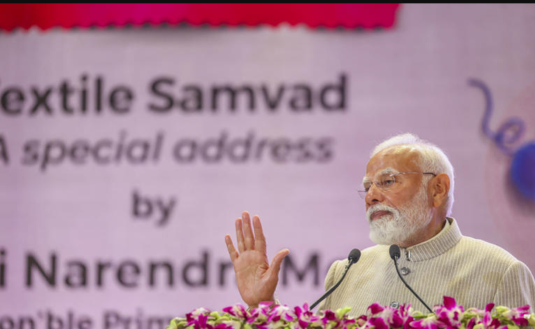 PM Modi targets Rs 9 lakh crore in textile exports by 2030