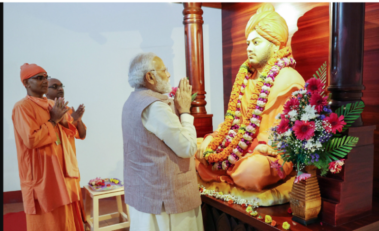 Prime Minister Modi honors Sri Ramakrishna Paramhansa