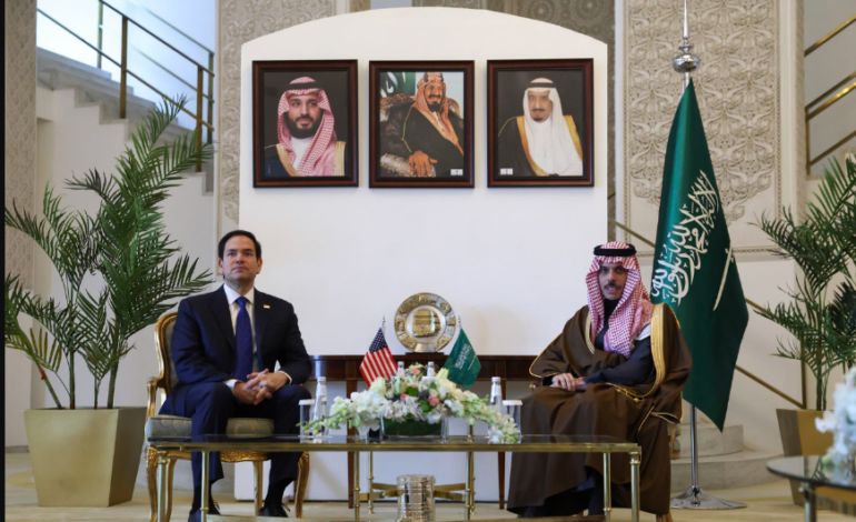 US Secretary of State Rubio in Riyadh for Gaza and Ukraine talks