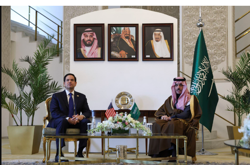 US Secretary of State Rubio in Riyadh for Gaza and Ukraine talks