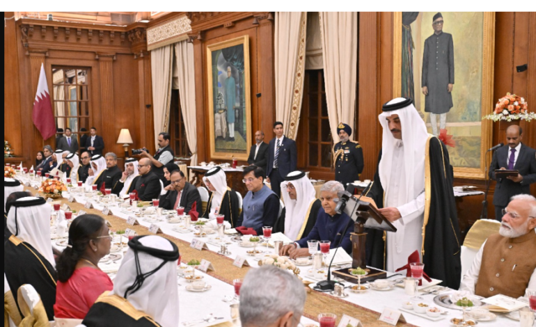 President Droupadi Murmu hosts Qatar’s Amir in New Delhi