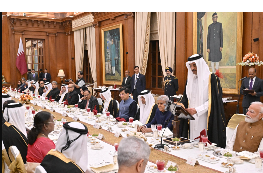 President Droupadi Murmu hosts Qatar’s Amir in New Delhi