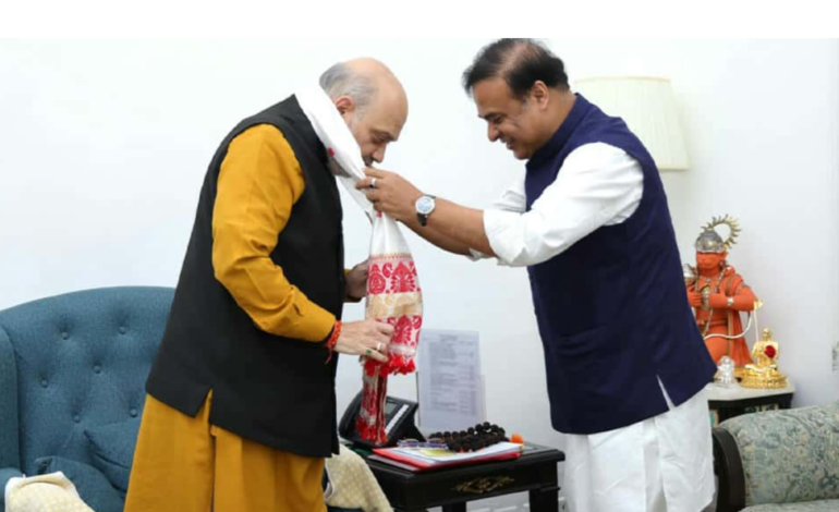 Assam Chief Minister meets Union Home Minister Amit Shah