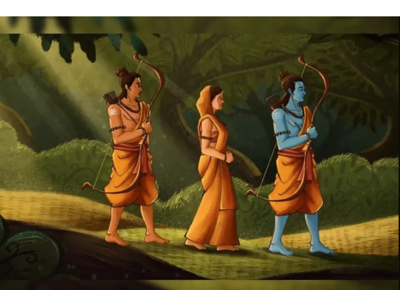 The First Meeting of Ram and Sita