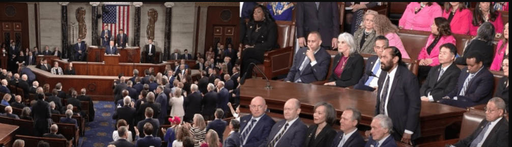 ‘Very sad,’ says Trump as Democrats walk out during his speech