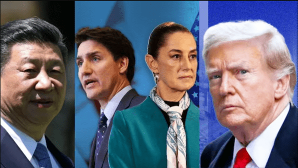 Trump delays some tariffs on Mexico and Canada for one month