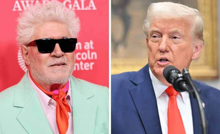 Pedro Almodóvar slams Donald Trump at Chaplin award ceremony
