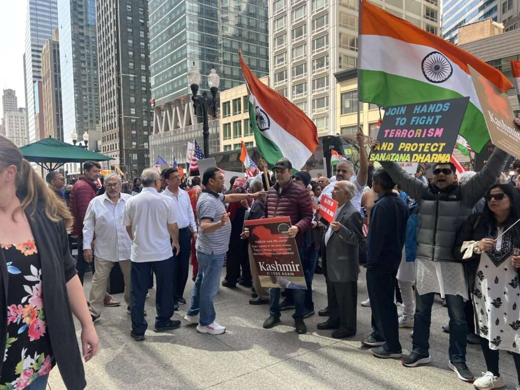 Indian Americans protest in Chicago over Pahalgam killings