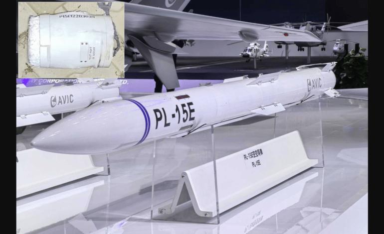 India intercepts PL-15, Chinese stock falls