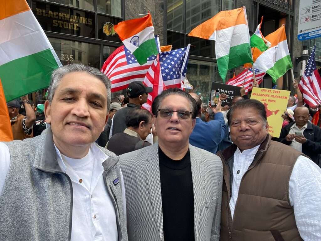 Indian Americans protest in Chicago over Pahalgam killings