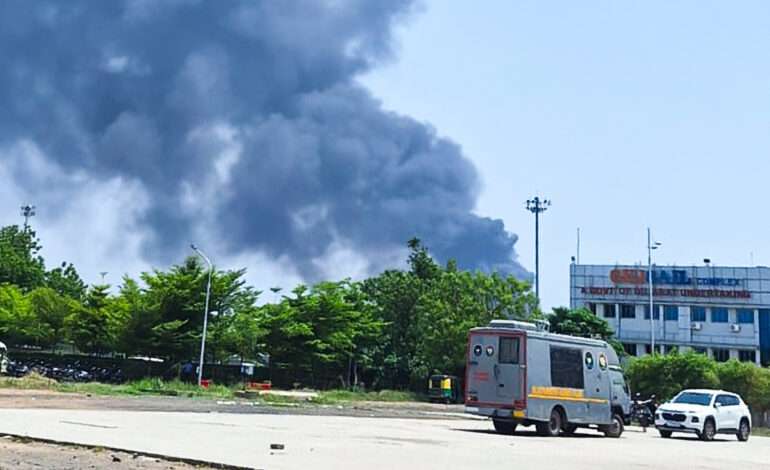 Plane crashes near Ahmedabad airport, 130 onboard