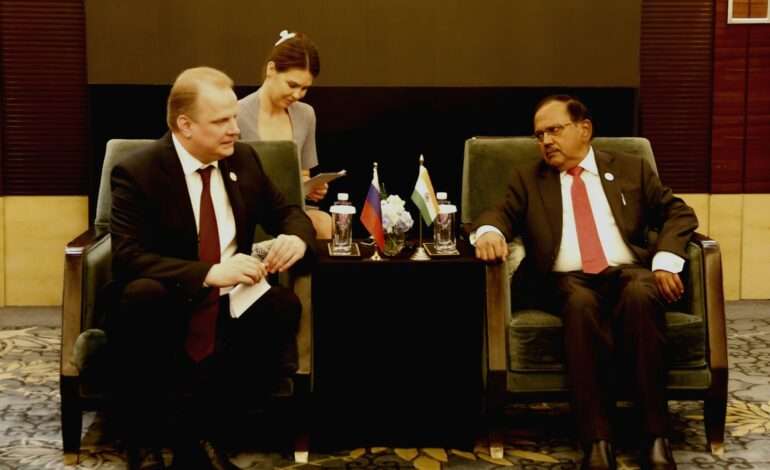 NSA Doval meets Russian counterpart at SCO meet in Beijing