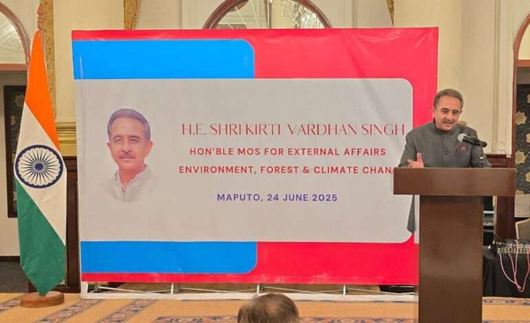 Kirti Vardhan Singh visits Mozambique, highlights India’s growth and bilateral ties