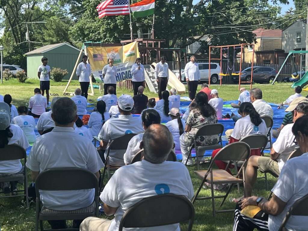 Indian community of Niles celebrates 11th International Yoga Day 