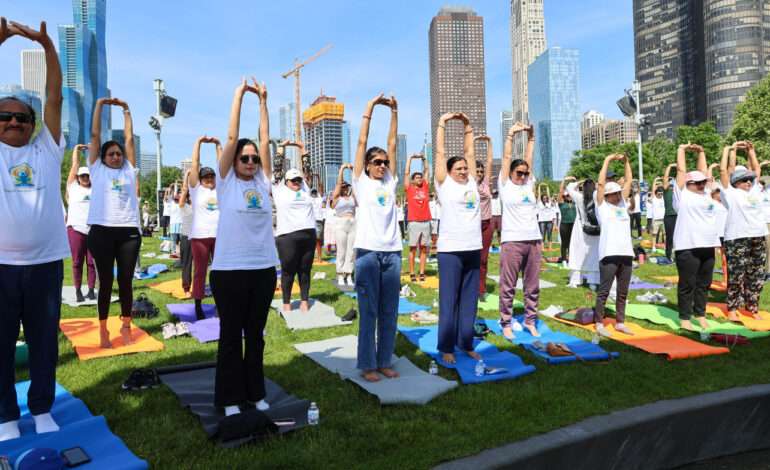 Chicago’s Navy Pier becomes the center of harmony and wellness for 11th International Day of Yoga