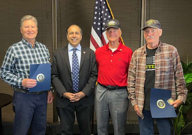 Congressman Krishnamoorthi stands strong on public safety, veterans’ honor, and solidarity against antisemitism