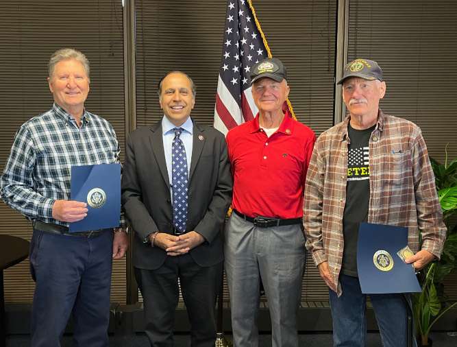 Congressman Krishnamoorthi stands strong on public safety, veterans’ honor, and solidarity against antisemitism