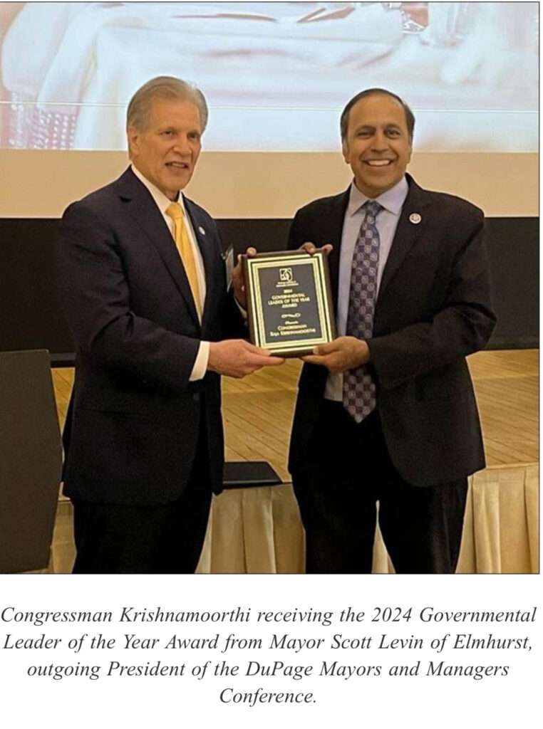 Krishnamoorthi defends safety and veterans