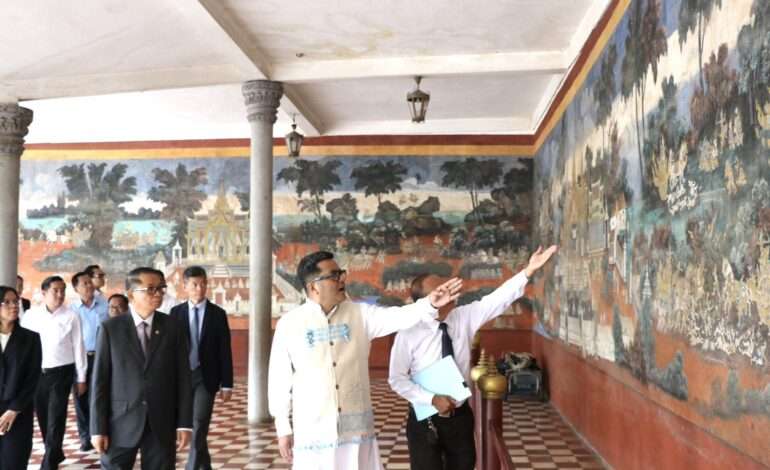 Margherita praises ASI’s Ramayan mural restoration at Cambodia’s Royal Palace