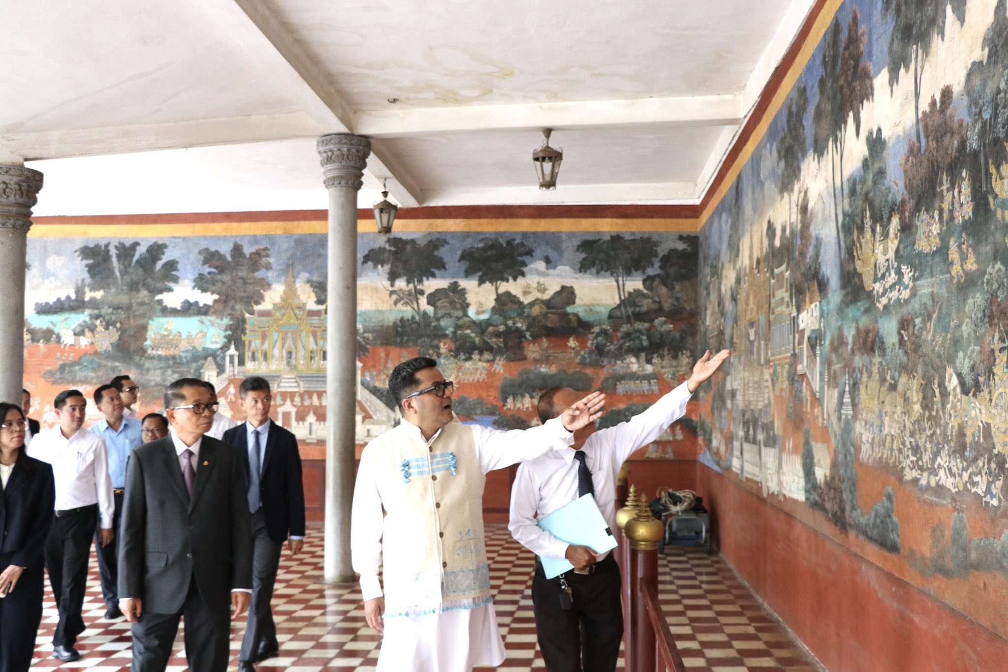 Margherita praises ASI’s Ramayan mural restoration at Cambodia’s Royal Palace