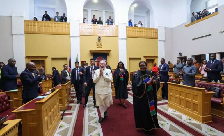 PM Modi calls India-Namibia ties a ‘warm-up’ for greater growth