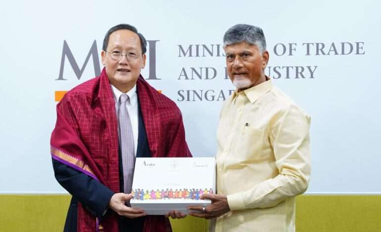 Naidu discusses green energy, data centres with Singapore minister
