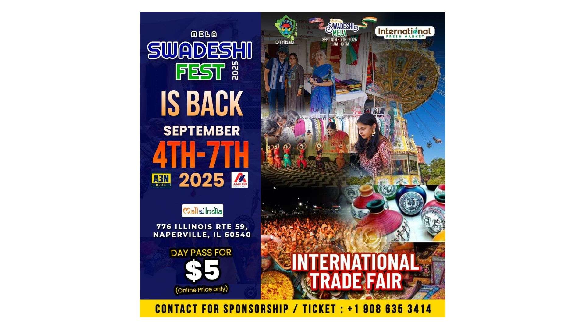 Swadeshi Fest returns to Naperville with cultural celebration and global trade