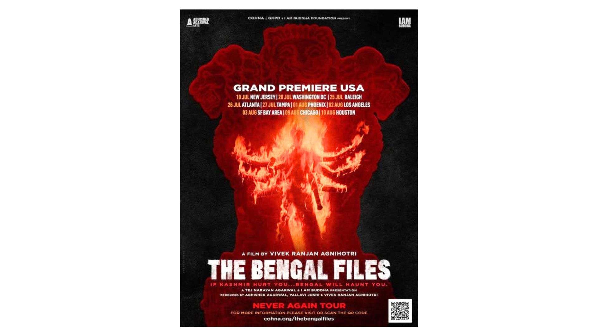 Global Indian Diaspora Foundation to host exclusive pre-release screening of Vivek Agnihotri’s ‘The Bengal Files’ in Chicago