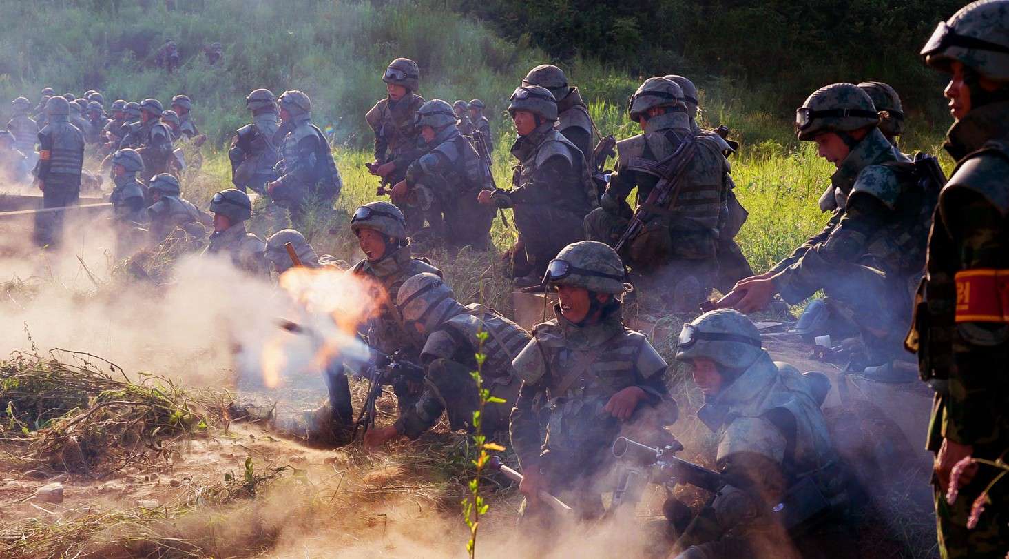 North Korea stages firing drills ahead of South Korea-US military exercises