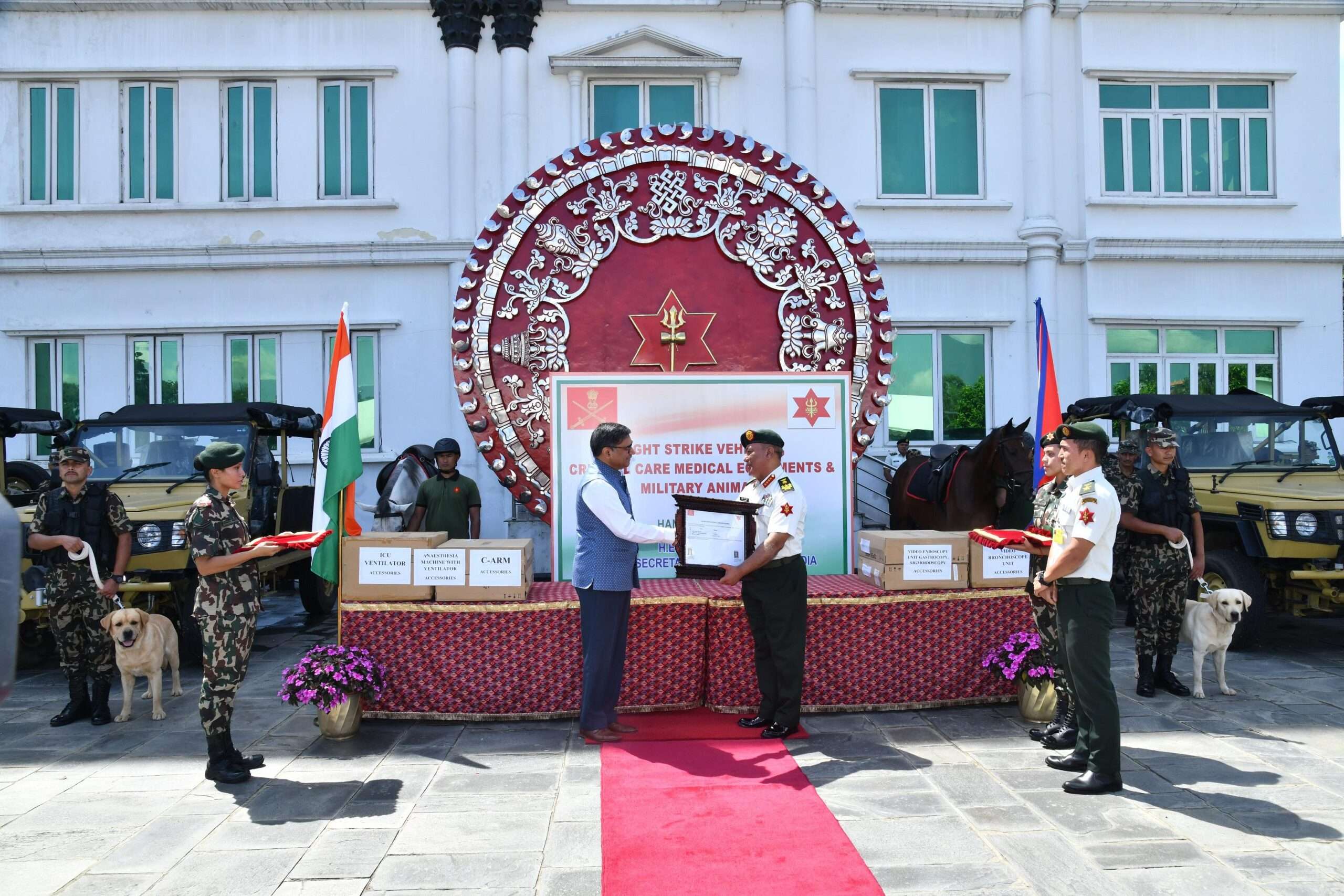 India hands over military vehicles, medical equipment to Nepal, boosts defence cooperation