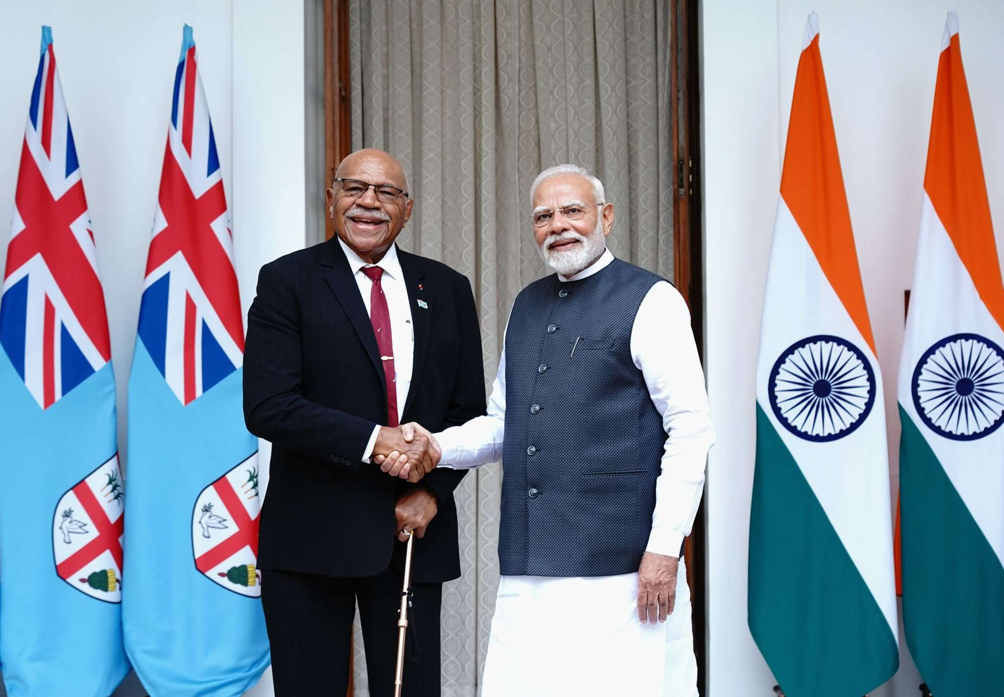 PM Modi holds talks with Fijian PM Rabuka to strengthen India-Fiji partnership